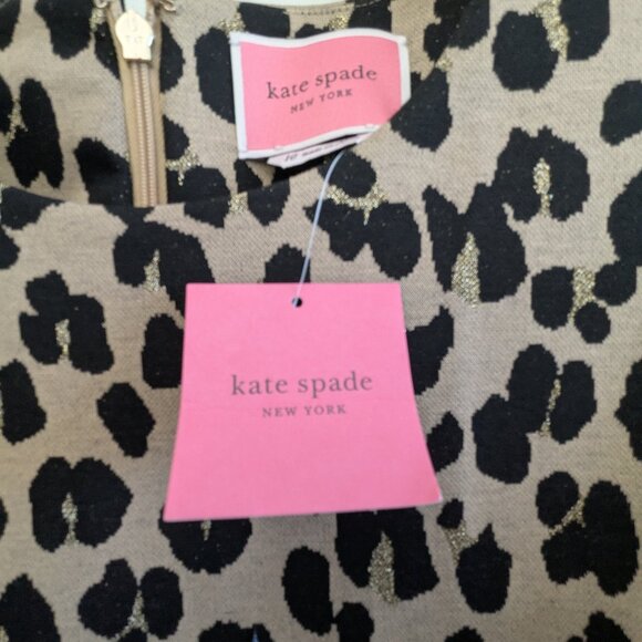 Kate Spade Forest Feline Jacquard Dress BNWT - Picture 4 of 5